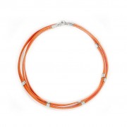 Le fil de bracelet Accord de duo Orange mat