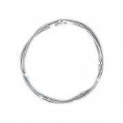 Le fil de bracelet Accord de duo Argent