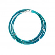 Le fil de bracelet Accord de quatre Turquoise fonc