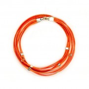 Le fil de bracelet Accord de quatre Orange Fuchsia rose