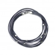 Le fil de bracelet Accord de quatre Noir