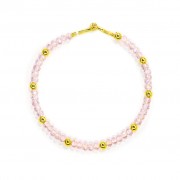 Le fil de bracelet Creschendo Plaqué or Rose transparent