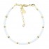 Bracelet en Argent 925 Plaqué or Collection Creschendo "White Alabaster" Bracelet en Argent 925 Plaqué or Collection Creschendo "White Alabaster"