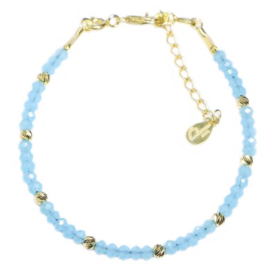 Bracelet en Argent 925 Plaqué or Collection Creschendo "Turquoise" Bracelet en Argent 925 Plaqué or Collection Creschendo "Turquoise"