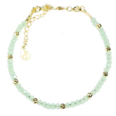 Bracelet en Argent 925 Plaqué or Collection Creschendo "Chrysolite Opal"