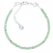 Silver 925 bracelet, collection Creschendo "Chrysolite Opal"
