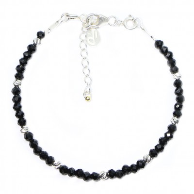 Браслет из серебра 925 пробы, коллекция Creschendo "Black"