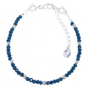 Silver 925 bracelet, collection Creschendo "Bleu Zircon"
