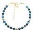 Silver 925 Gold plated bracelet, collection Grave "Oeil de Tigre Bleu" Silver 925 Gold plated bracelet, collection Grave "Oeil de Tigre Bleu"