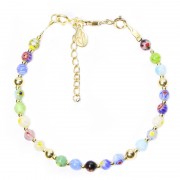 Silver 925 Gold plated bracelet, collection Grave "Millefiori"