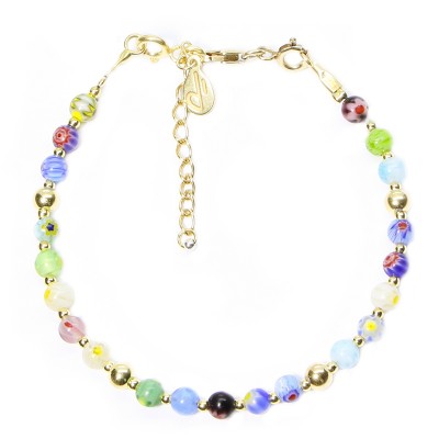 Silver 925 Gold plated bracelet, collection Grave "Millefiori"