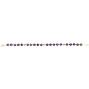 Silver 925 Gold plated bracelet, collection Grave "Jaspe Fushia"