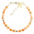 Silver 925 Gold plated bracelet, collection Grave "Jaspe Orange" Silver 925 Gold plated bracelet, collection Grave "Jaspe Orange"