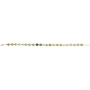 Bracelet en Argent 925 Plaqué or Collection Grave "Jaspe Marron"