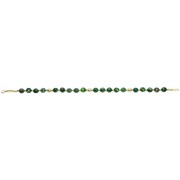 Bracelet en Argent 925 Plaqué or Collection Grave "Jaspe Vert"