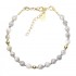 Silver 925 Gold plated bracelet, collection Grave "Jaspe Gris" Silver 925 Gold plated bracelet, collection Grave "Jaspe Gris"