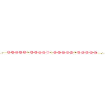Silver 925 Gold plated bracelet, collection Grave "Calcédoine Rose" Silver 925 Gold plated bracelet, collection Grave "Calcédoine Rose"