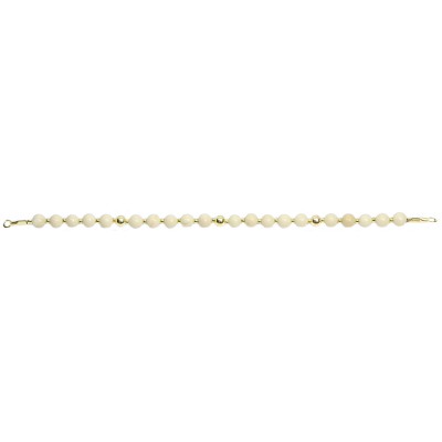 Bracelet en Argent 925 Plaqué or Collection Grave "Os Fossile"