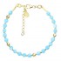 Silver 925 Gold plated bracelet, collection Grave "Amazonite" Silver 925 Gold plated bracelet, collection Grave "Amazonite"