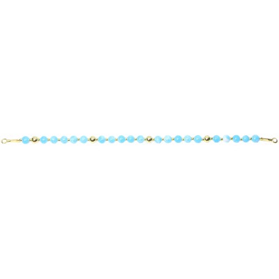 Silver 925 Gold plated bracelet, collection Grave "Amazonite"