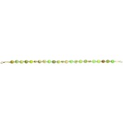 Bracelet en Argent 925 Plaqué or Collection Grave "Jaspe Vert Claire"