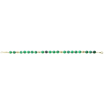 Silver 925 Gold plated bracelet, collection Grave "Malachite" Silver 925 Gold plated bracelet, collection Grave "Malachite"