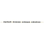 Silver 925 Gold plated bracelet, collection Grave "Onyx"