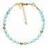 Bracelet en Argent 925 Plaqué or Collection Grave "Turquoise Bleu" Bracelet en Argent 925 Plaqué or Collection Grave "Turquoise Bleu"