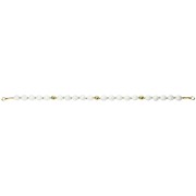 Silver 925 Gold plated bracelet, collection Grave "Turquoise Blanc"