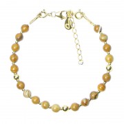 Silver 925 Gold plated bracelet, collection Grave "Pierre de Bois"