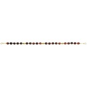 Silver 925 Gold plated bracelet, collection Grave "OEIL de Tigre, Ebène"