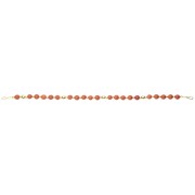 Silver 925 Gold plated bracelet, collection Grave "Jaspe Ocre"