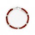 Le fil de bracelet Grave Jaspe rouge Marron Le fil de bracelet Grave Jaspe rouge Marron
