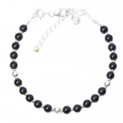 Bracelet en Argent 925 Collection Grave "Onyx Givré"