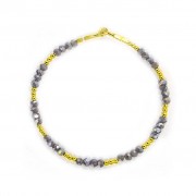 Le fil de bracelet Marcanto Plaqué or Gris clair