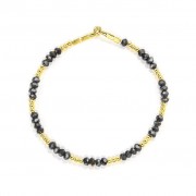 Le fil de bracelet Marcanto Plaqué or gris foncé