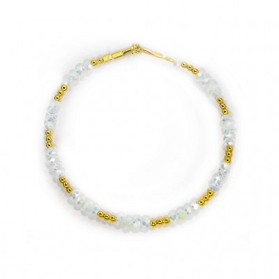 The bracelet thread Marcanto Gilding White diamond