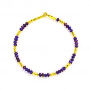 Le fil de bracelet Marcanto Plaqué or Violet