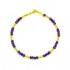 Le fil de bracelet Marcanto Plaqué or Violet Le fil de bracelet Marcanto Plaqué or Violet