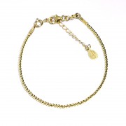 Le fil de bracelet Femme “Sempre” Argent 925 Plaqué or 18Kt 1,8mm