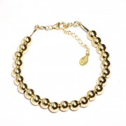 Le fil de bracelet Femme “Sempre” Argent 925 Plaqué or 18Kt 5mm