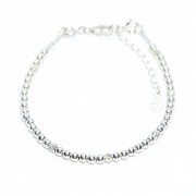 Le fil de bracelet collection “Sempre” Argent 925 3mm / facette 3mm.