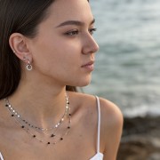 Collier "Aria" Argent 925 & Cristal