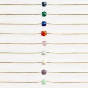 Collier "Aria" Argent 925 PLaqué or & Cristal