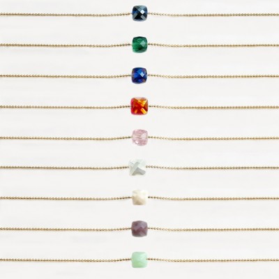 Silver Gold plated Necklace Collection "Aria"