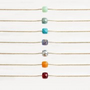 Collier "Aria" Argent 925 PLaqué or & Cristal