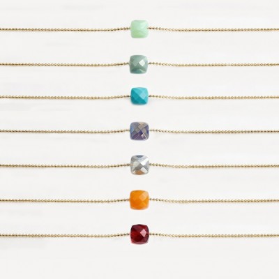 Silver Gold plated Necklace Collection "Aria"