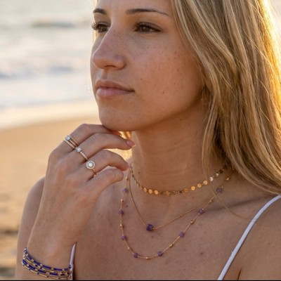 Silver Gold plated Necklace Collection "Aria"